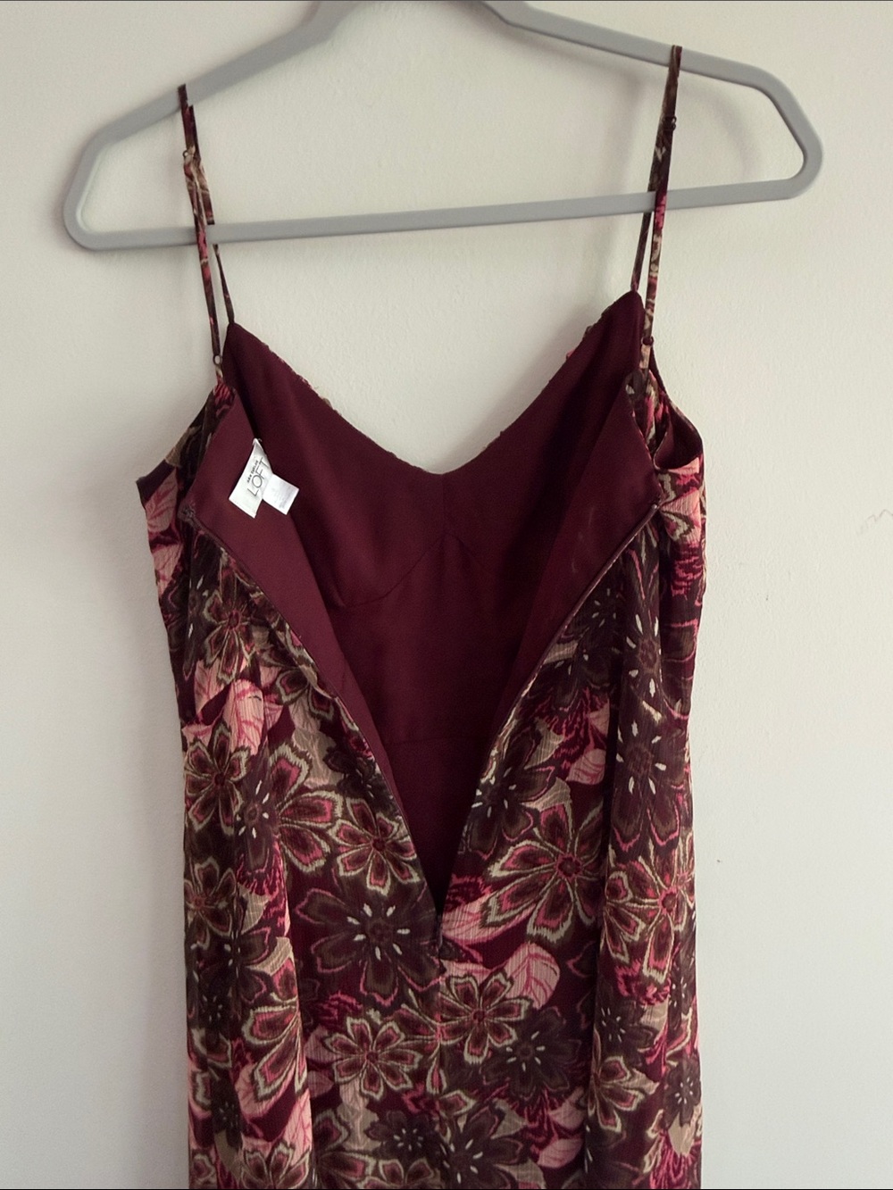 LOFT 90’s Y2K Style Spaghetti Strap Slip Dress Size 6 Wedding Guest Party - Picture 3 of 13